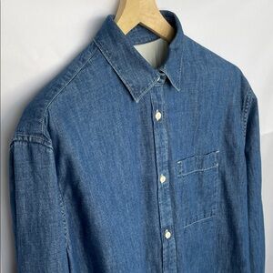 Muji Denim Oversize Button-Up Shirt Size L